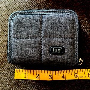 Lug wallet charcoal grey